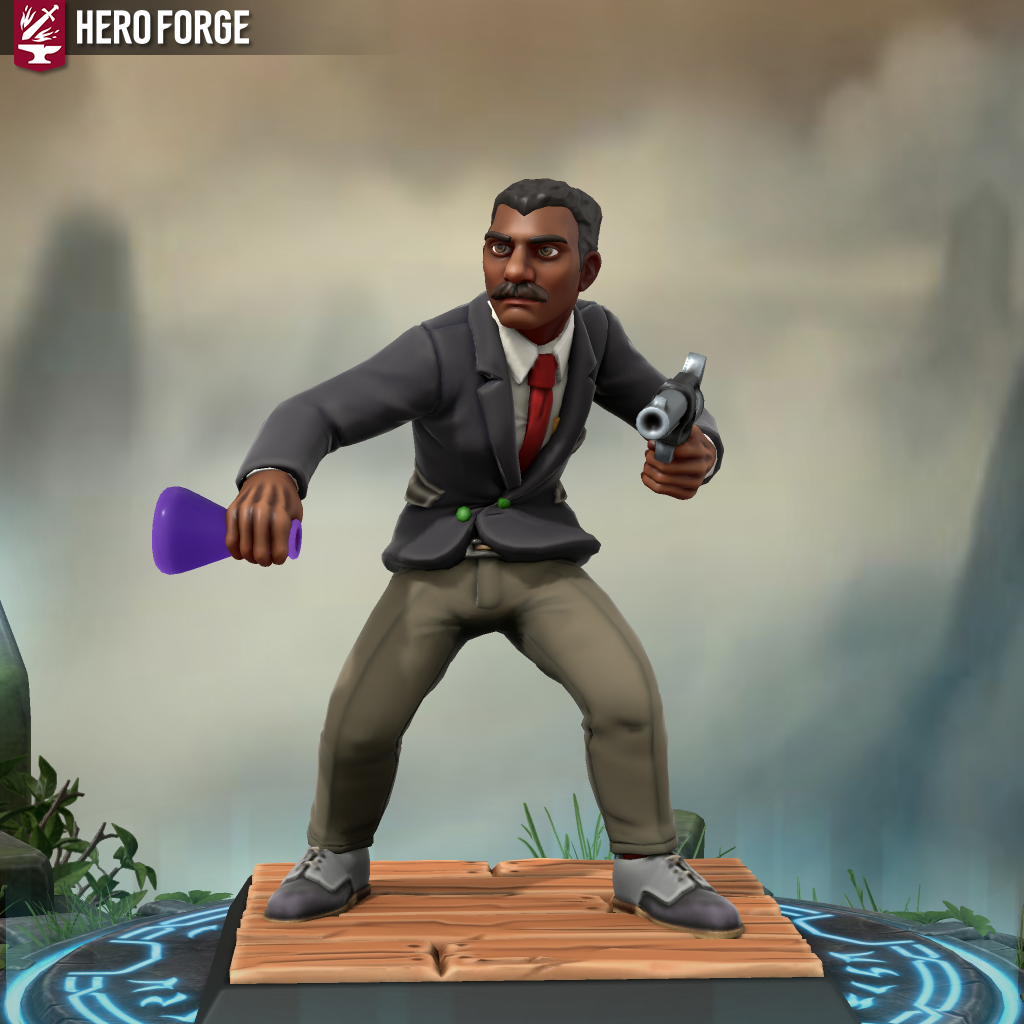 Larry as a cartoon figure